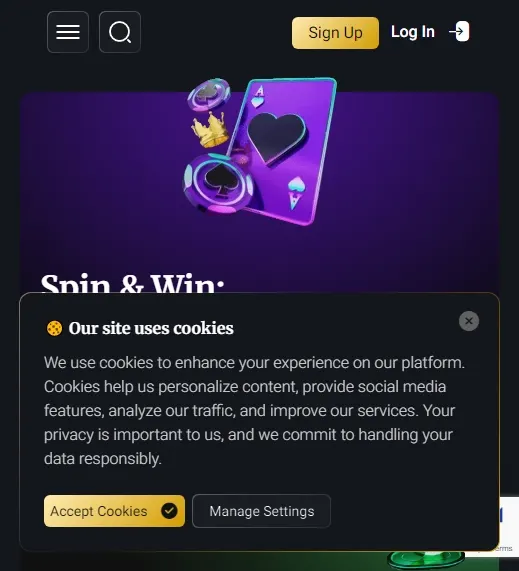 Lucky Wells Casino — mobile